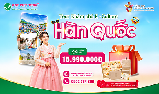 Đặt tour Hàn Quốc, cơ hội nhận ngay quà tặng từ KTO Việt Nam tài trợ 